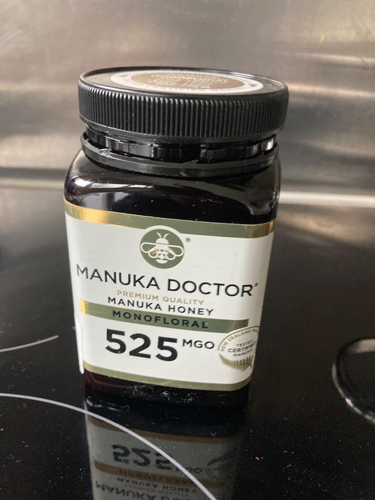 Manuka Doctor MGO 525+ Manuka Honey 500g – High-Strength Monofloral Honey from New Zealand – Raw, Lab Tested & Hive-to-Home Certified