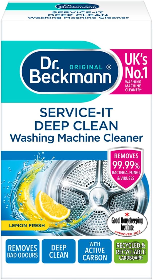 Dr. Beckmann Deep Clean Washing Machine Cleaner 250g – Powerful Hygiene Formula to Remove Bacteria, Fungi, Viruses & Unpleasant Odours