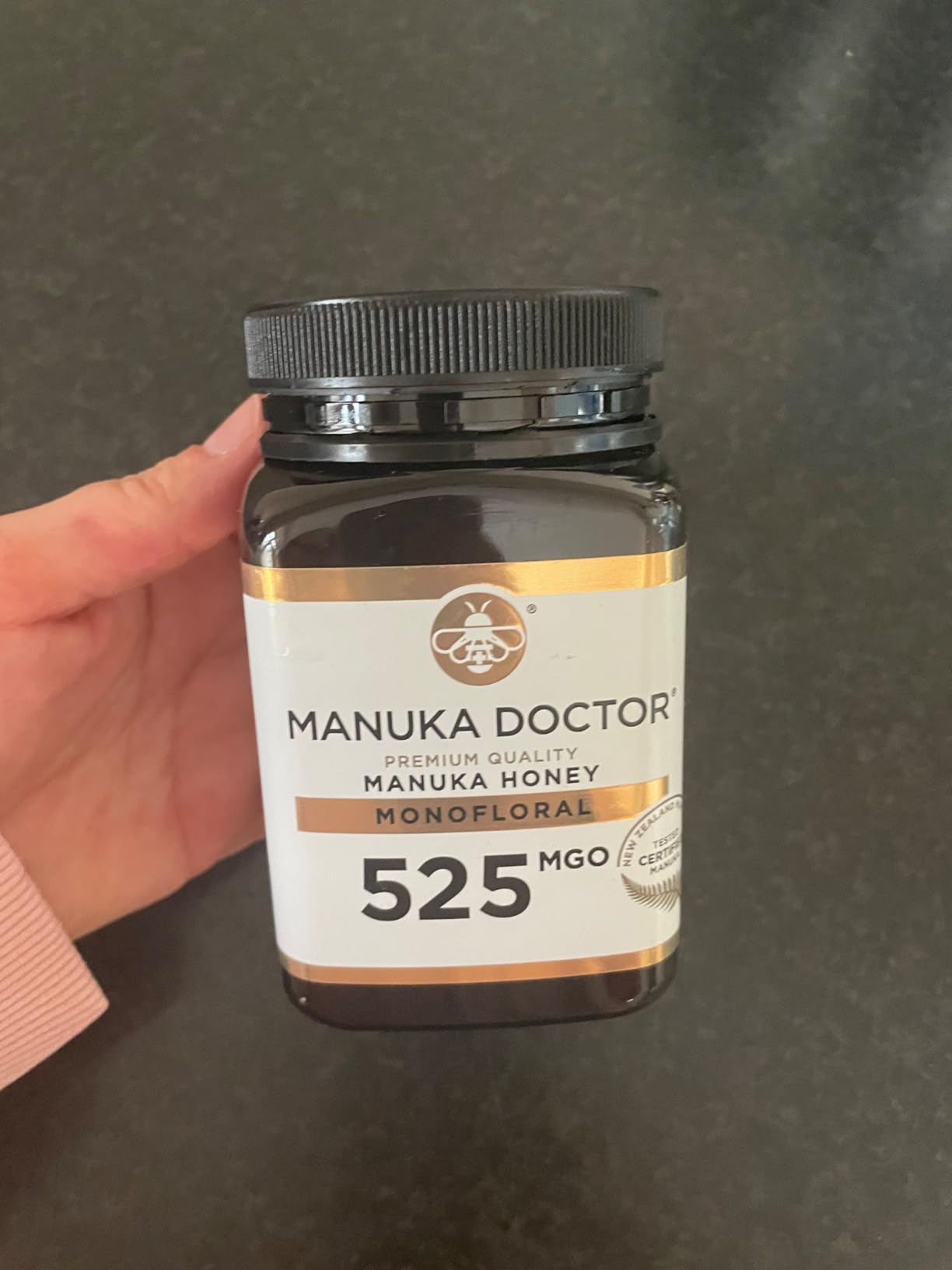 Manuka Doctor MGO 525+ Manuka Honey 500g – High-Strength Monofloral Honey from New Zealand – Raw, Lab Tested & Hive-to-Home Certified