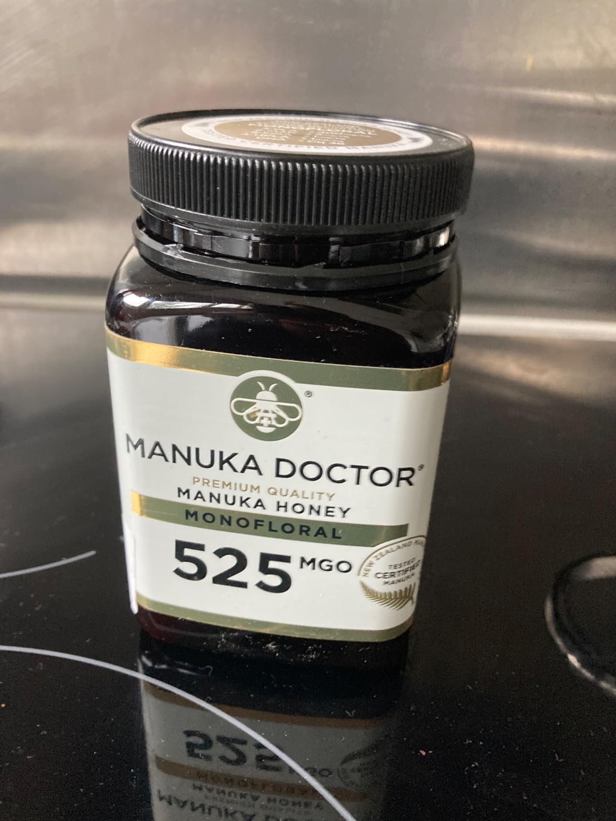 Manuka Doctor MGO 525+ Manuka Honey 500g – High-Strength Monofloral Honey from New Zealand – Raw, Lab Tested & Hive-to-Home Certified