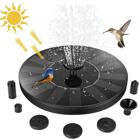 Solar Fountain Pump,Solar Powered Water Features with 7 Nozzles