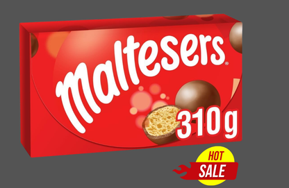 Maltesers Milk Chocolate & Honeycomb Treat Box 310g – Crispy Malt Centre Coated in Smooth Chocolate – Great for Movie Nights, Parties and Special Occasions